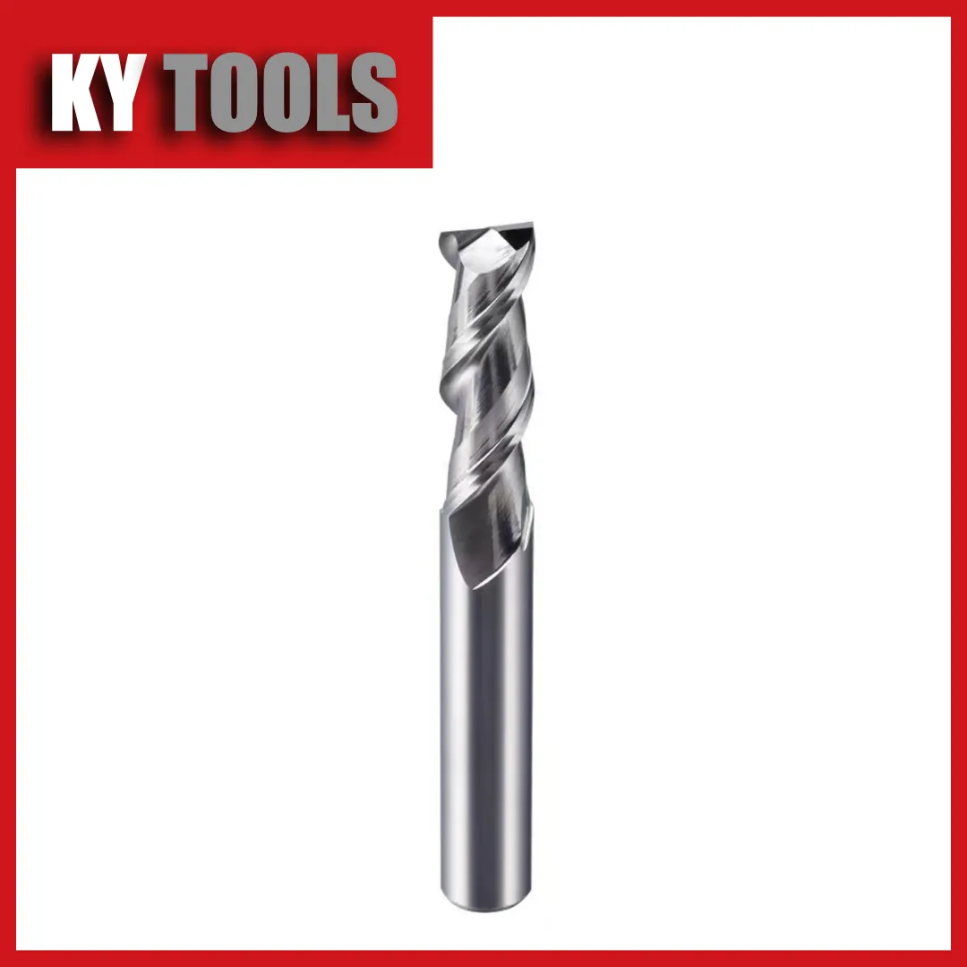 2-flute carbide end mills for aluminum machining